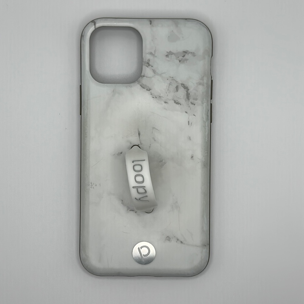 Loopy iPhone 11 Pro White Marble Case (Righty)